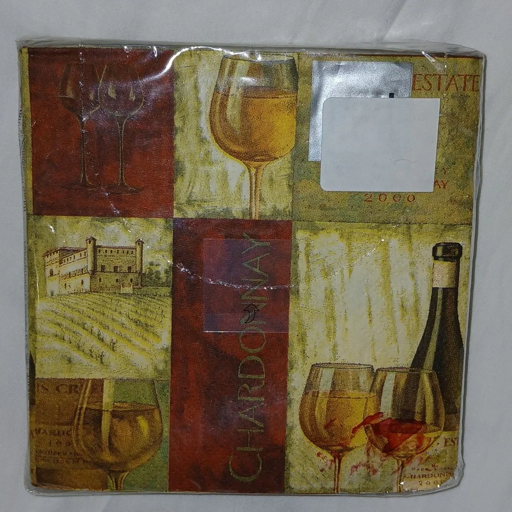 ppd Novelties Beverage Napkins Party Supplies brown green 20 Count 3ply nwt